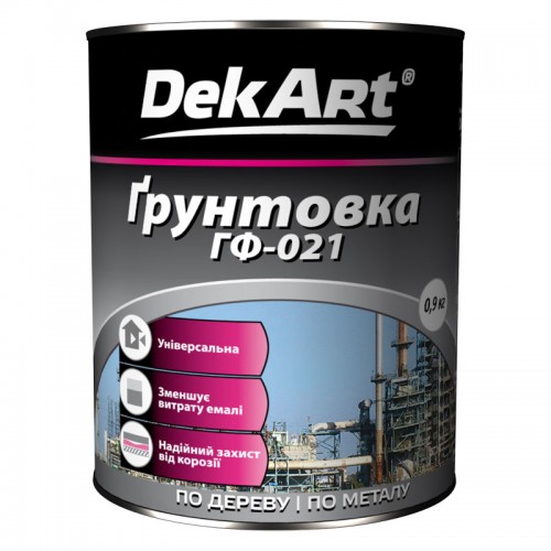 Грунтовка ГФ-021 (Економ) для фарбування дерев'яних і металевих поверхонь (бюджетний варіант)